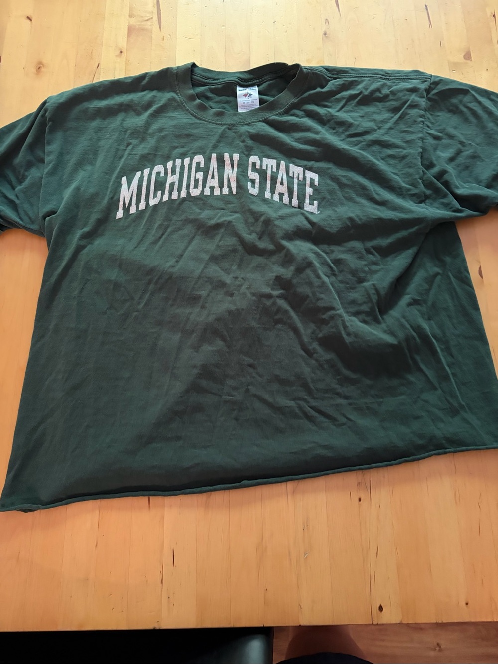 Jerzees Dark Green Heavyweight Cotton Crewneck Shirt